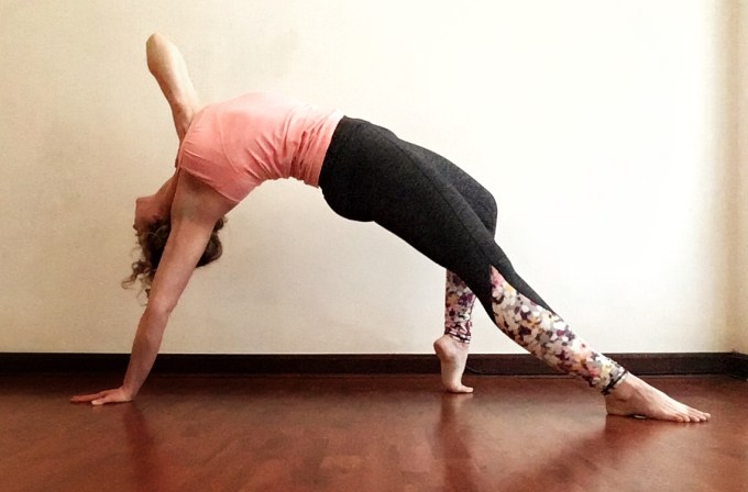 Camatkarasana, or Wild Thing